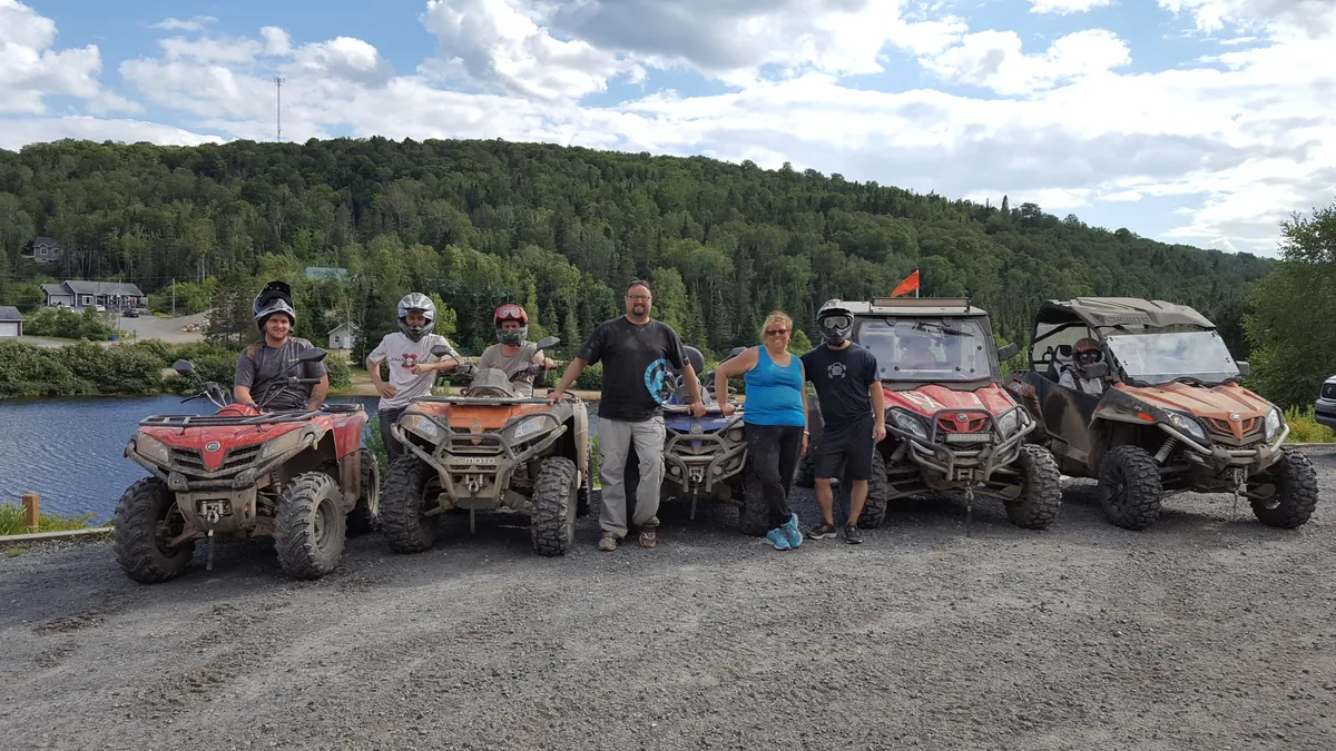 Randonnée de groupe — la gang CFMOTO — photo Patrice Rivest, GRIP365