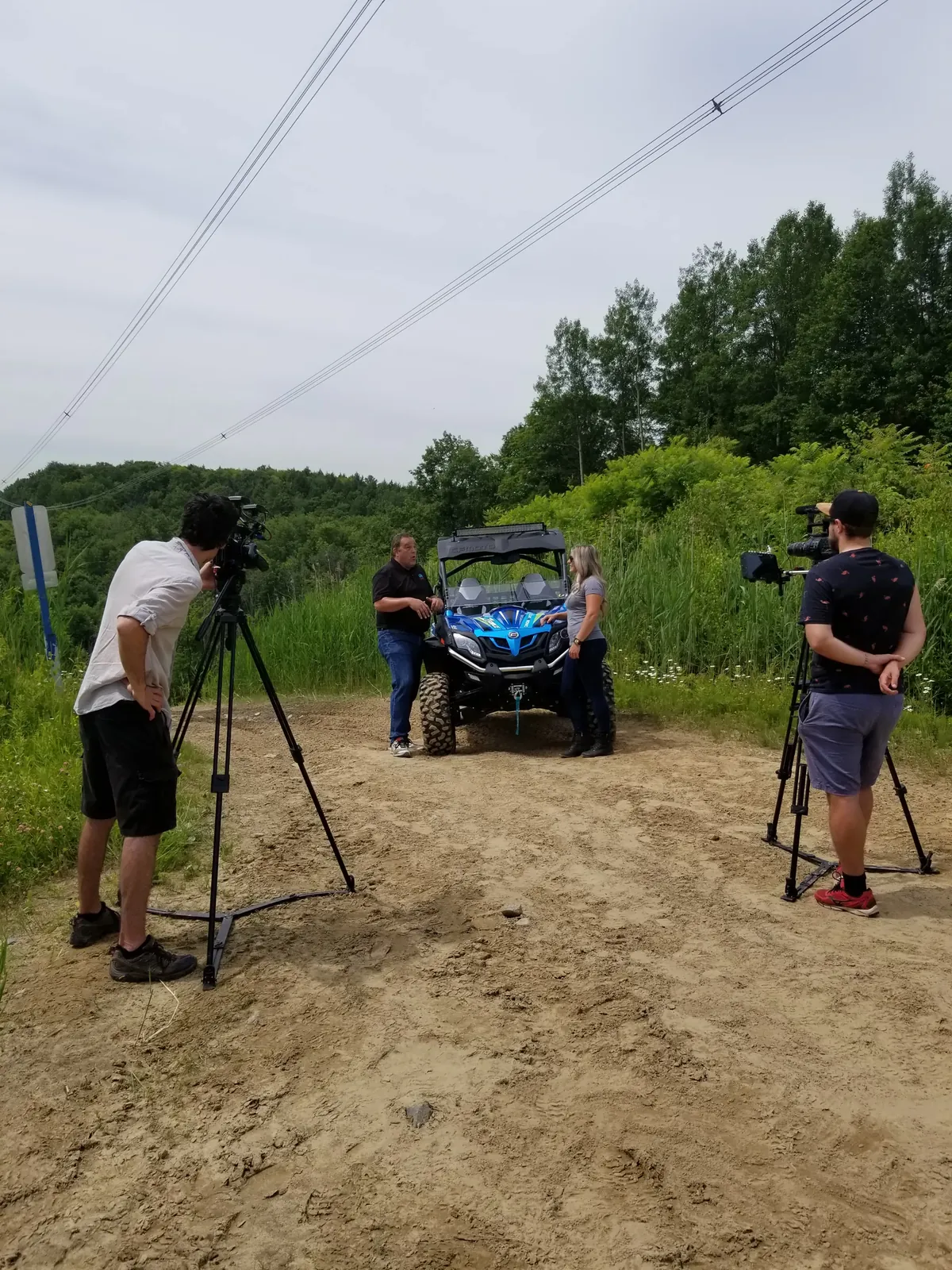 En tournage — présentation CFMOTO ZForce — photo Patrice Rivest, GRIP365